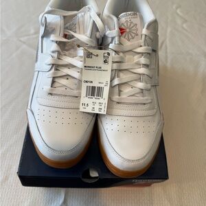 Reebok Workout Plus White Gum Sneakers